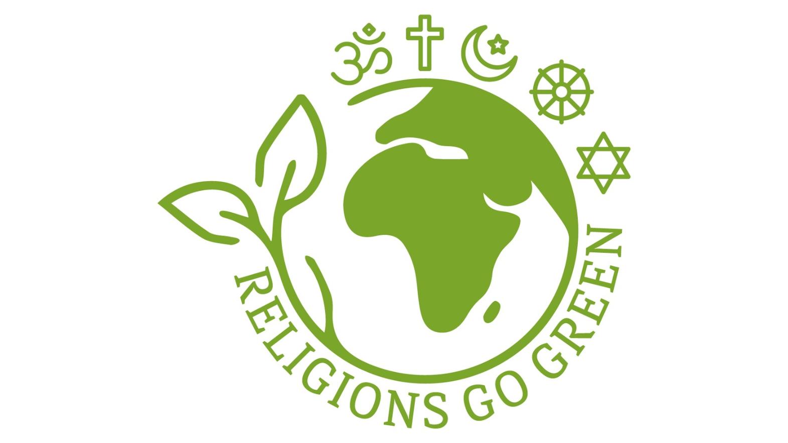 Logo 'Religions go green'
