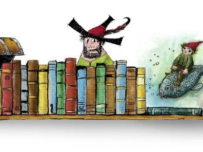 Bücherregal mit allen Preußler-Romanhelden