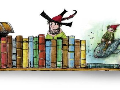 Bücherregal mit allen Preußler-Romanhelden