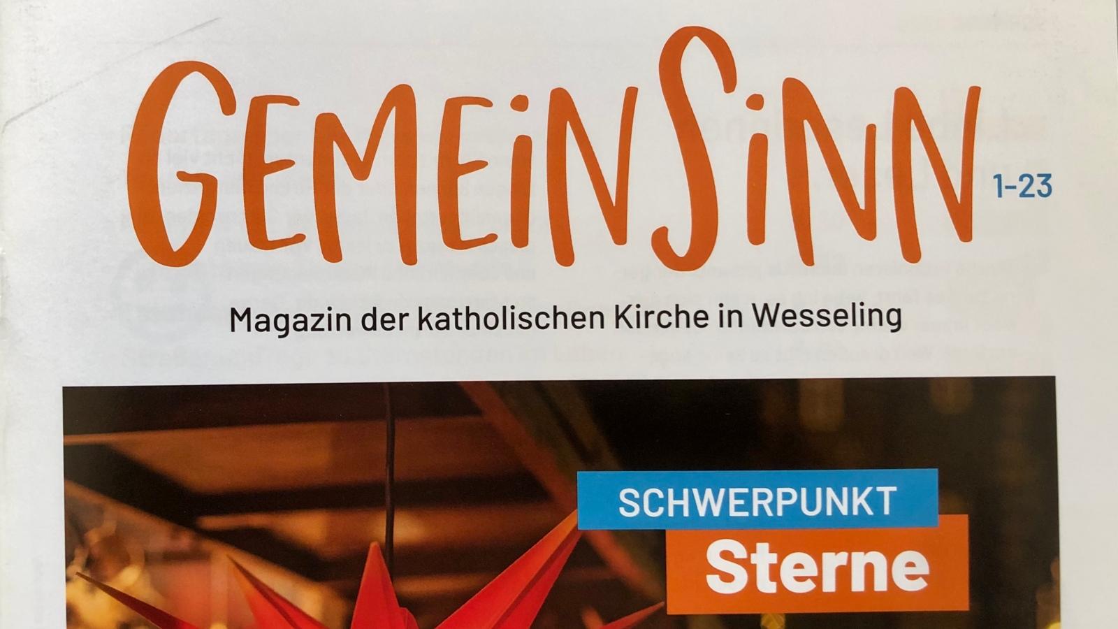 Titelseite des Gewinner-Pfarrbriefs