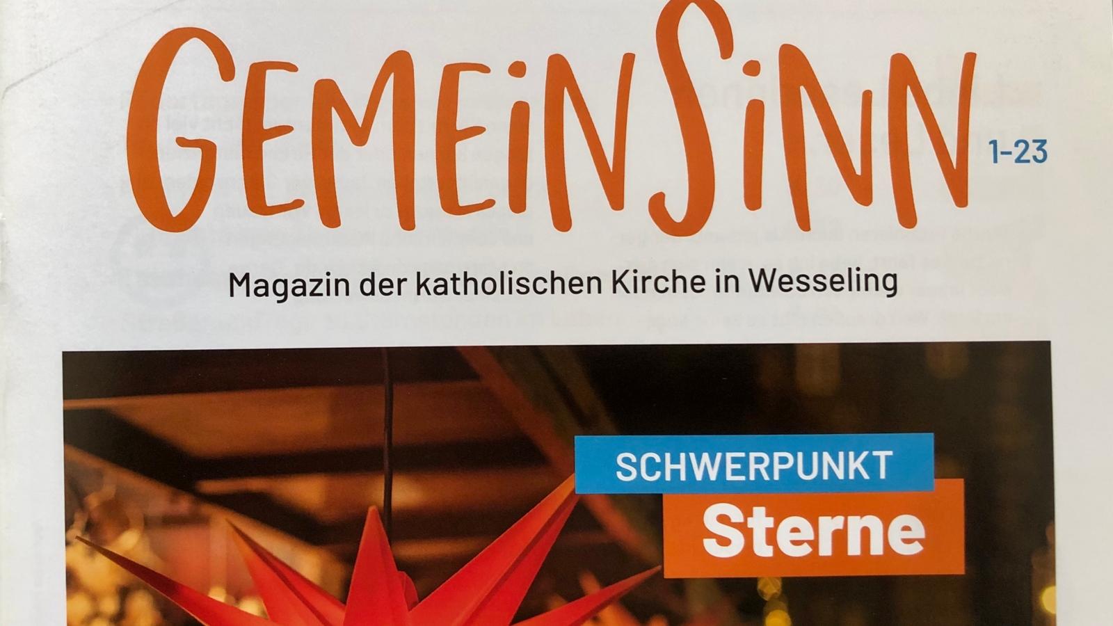 Titelseite des Gewinner-Pfarrbriefs