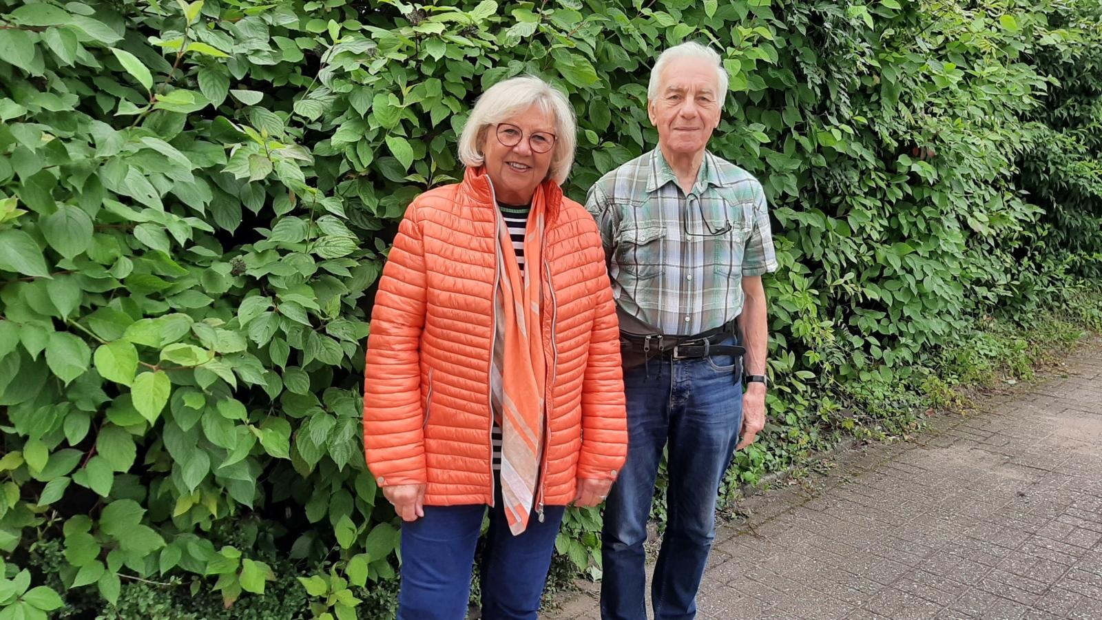 Doris Harnisch und Klaus Neugebauer vom Flüchtlingshilfeverein Puhlheim