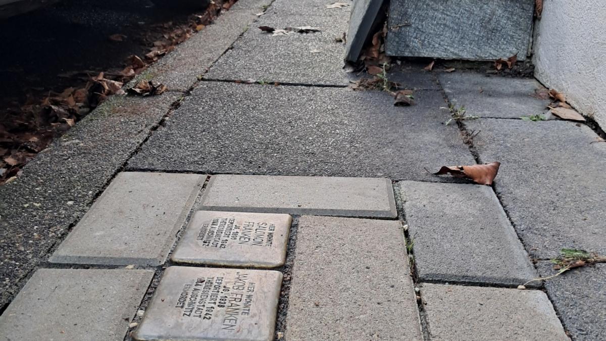 Verlegte Stolpersteine