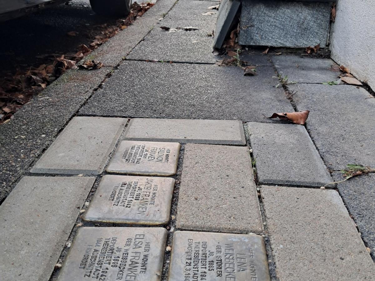 Verlegte Stolpersteine
