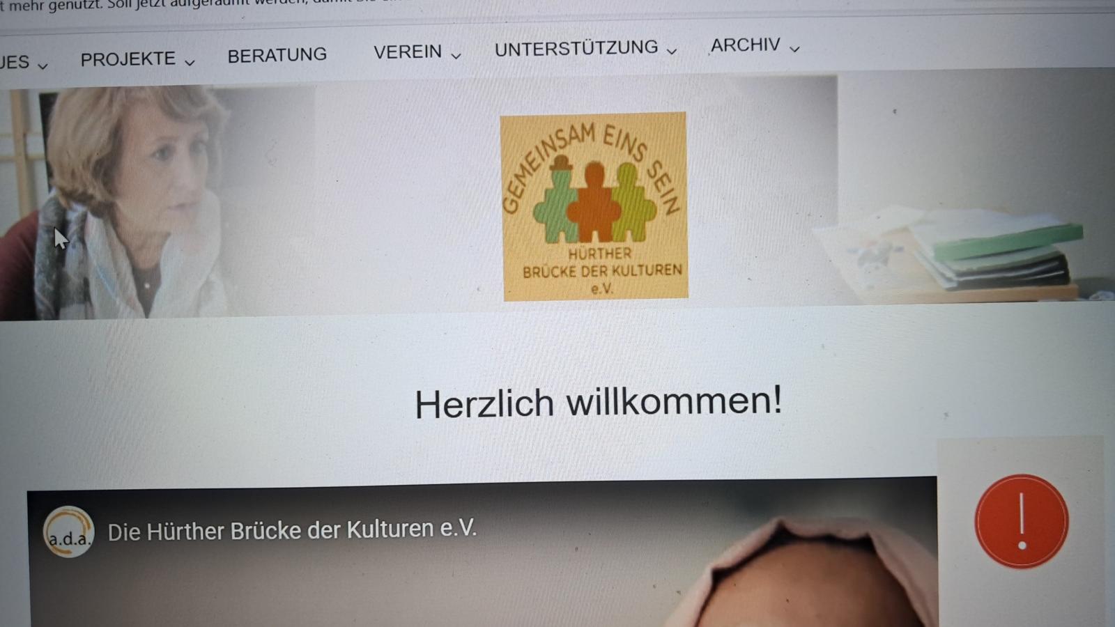 Homepage des Vereins.