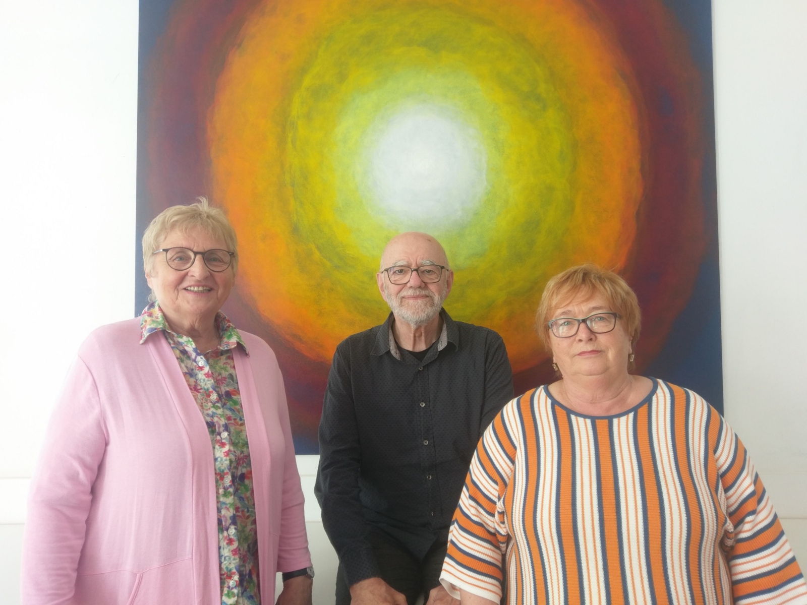 Renate Zwicker Pelzer, Gerhard Pelzer und Rosa Schmitges von Pax Christi Erftstadt.