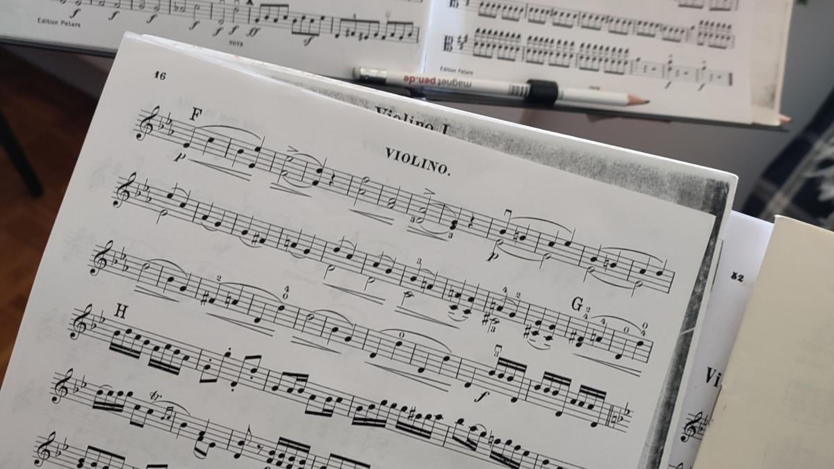 Notenblätter des geistlichen Chores