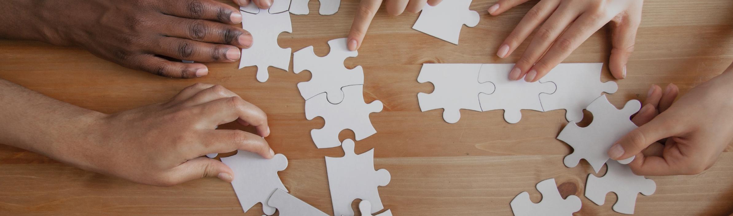 Kooperation: gemeinsam ein Puzzle legen - gemeinsam ein Problem lösen