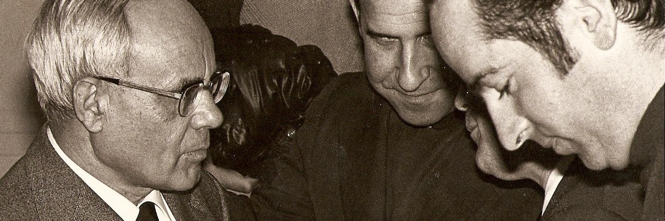 Karl Rahner 1974 im Gespräch (links)