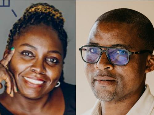 Eveline Gongang und Philippe-Ngako (Porträts) von der Caritas Douala / Kamerun