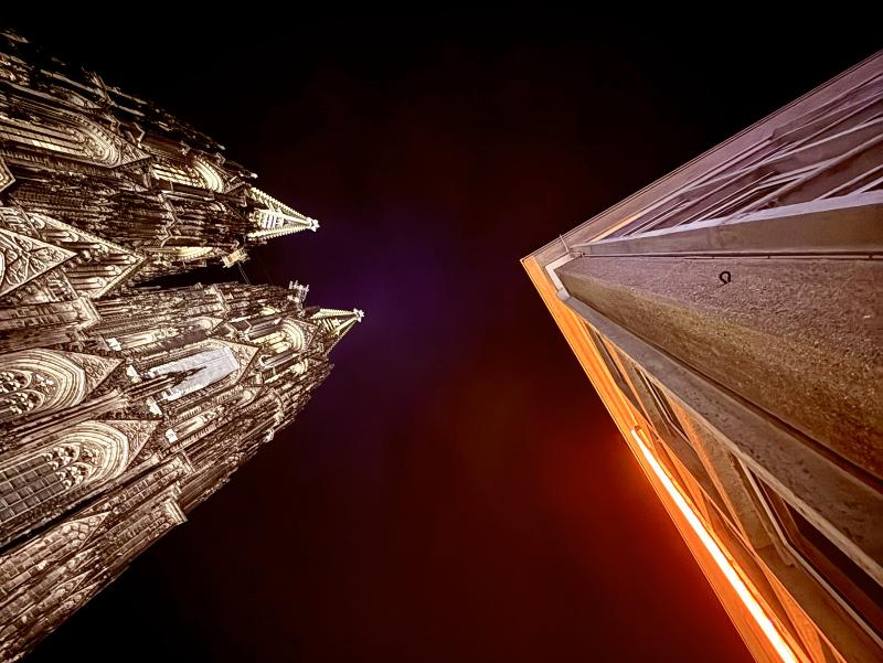 Blick nach oben Nacht