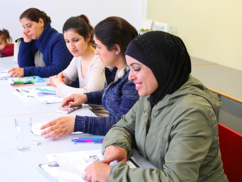 Frauen im Deutschkurs
