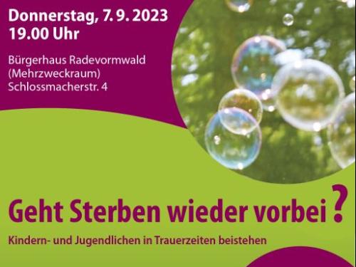 Geht Sterben wieder vorbei.