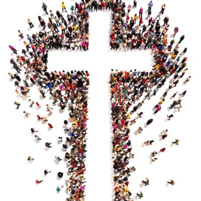 Menschenkreuz (c) Shutterstock Menschenkreuz