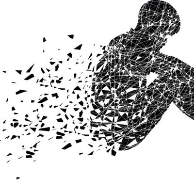 Mensch löst sich auf