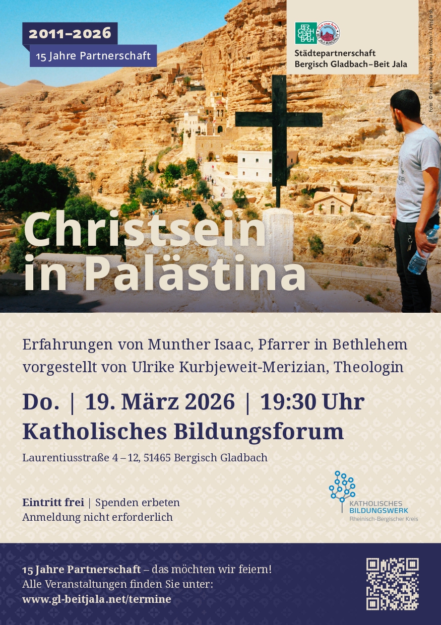 Christsein in Palästina Plakat