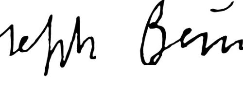 Joseph-Beuys-Signatur