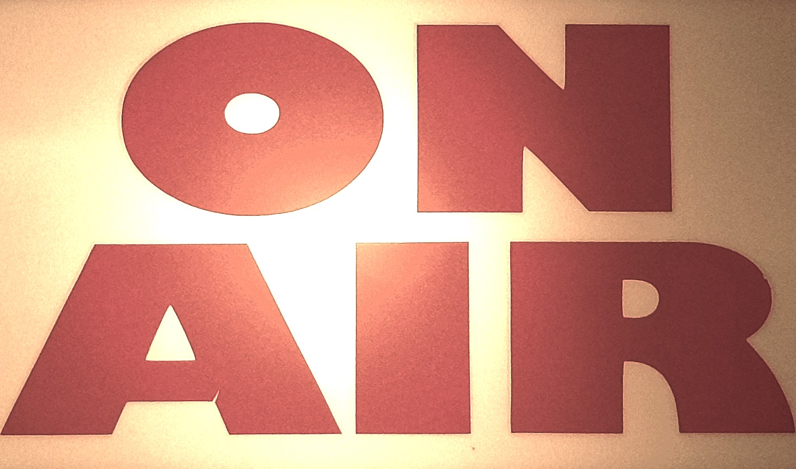 'On-Air'-Lampe eingeschaltet