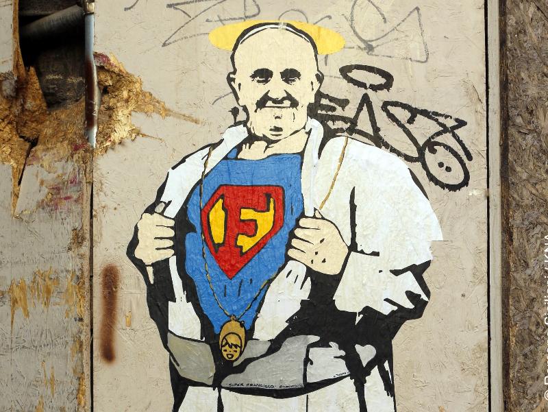 Bildmotiv Veranstaltung Fratelli Tutti_Papst Franziskus_copyright Romano Siciliani_KNA