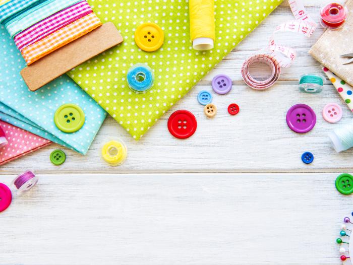 Nähen - buntes Zubehör