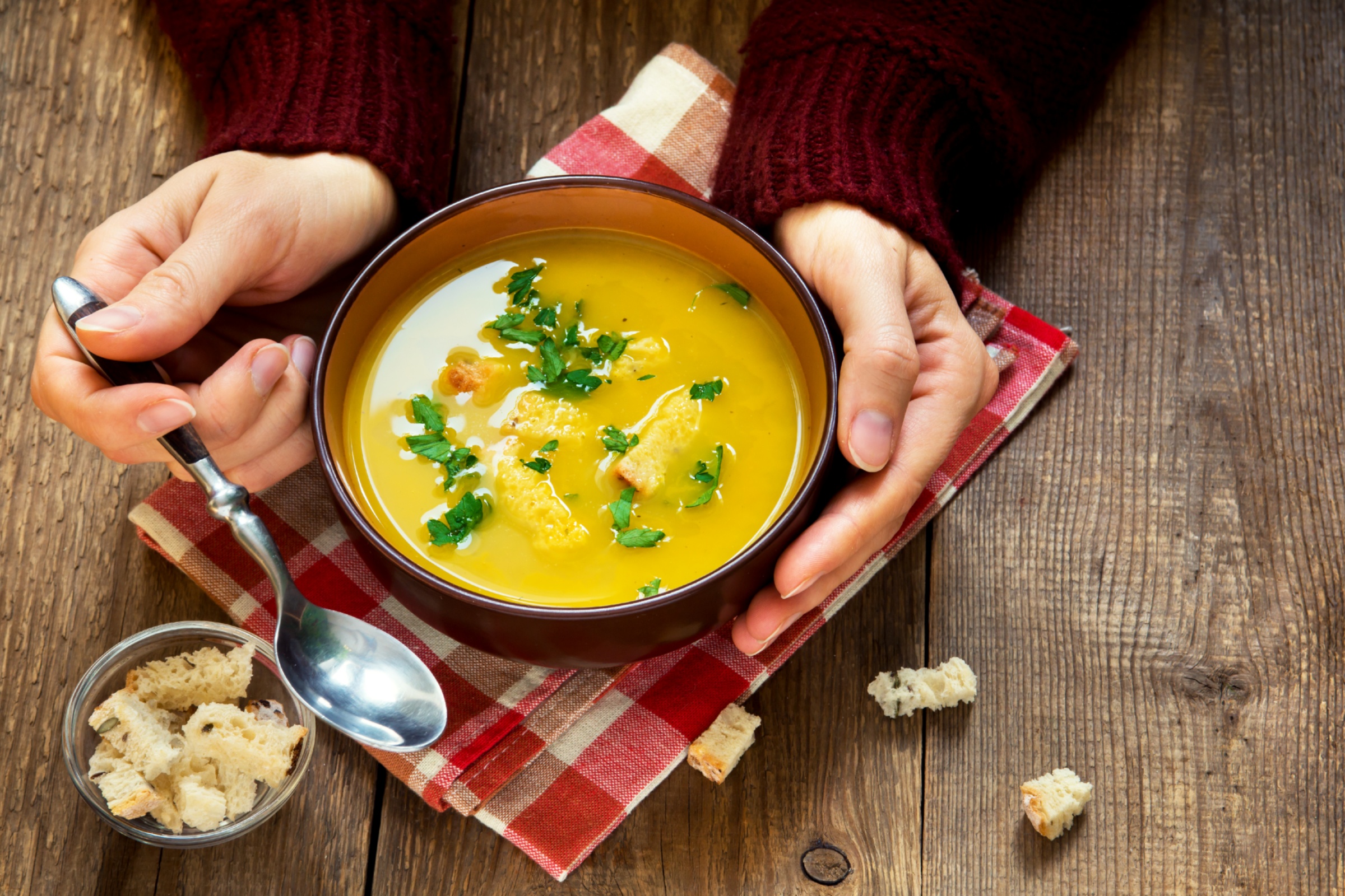 warme Suppe Herbst Winter
